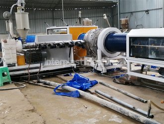 Double Wall Corrugated Pipe Cladding Machine