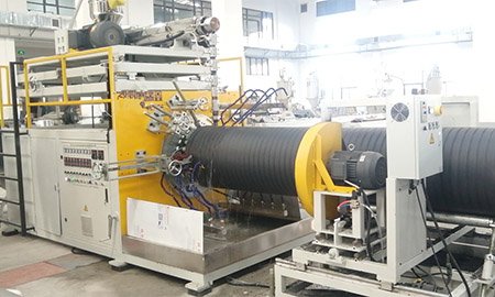 Updated production speed of hollow wall winding pipe machine